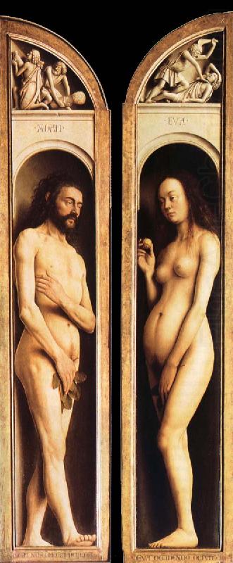 Jan Van Eyck Adam and Eva oil painting picture